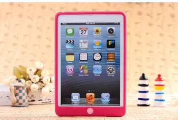 Mäkké Jelly Silikónové Gumy TPU puzdro Pre iPad Mini4 Gél Prípade, že Kože Shell Ochranný Zadný Kryt Pre iPad Mini 4