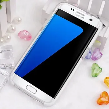 Mäkké TPU Shockproof Silikónový Ochranný Zadný Kryt Telefónu Tašky obal Pre Samsung Galaxy S7 G930