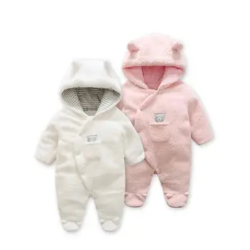Móda 2018 jar baby kabát Baránok Cashmere detské pyžamá pre novorodenca kostým dvojičky new born detské oblečenie , detská dievča oblečenie