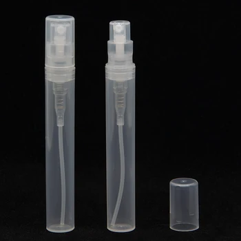 Móda-4 ML Mini Prenosné Skúšobné Package Plastové Parfum Fľašu Wth Sprej A Prázdne Parfum Test tube 100 Ks / Dávka