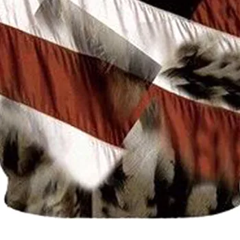 Móda Americkej Vlajky s Kapucňou Potenie Topy Mužov O-Krku 3D Eagle Tlač Mikina Unisex Streetwaer Grafické Pulóver Sudadera Hombre
