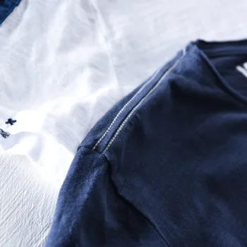 Móda bielizeň t shirt mužov krátky rukáv, priedušné, mäkké tmavo modré tričko bavlna Pohodlné, Vysoko kvalitné top a tričko veľkosť M-2XL