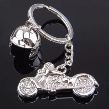 Móda Halley Motocyklové Prilby Strieborný Prívesok Krúžok Trinket Auto Keychain Kúzlo Ženy Šperky Keyring Muž So Suvenírmi Strany Darček