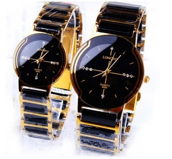 Móda LONGBO Značky Drahokamu Vynikajúci Darček Kvalitné Keramické hodinky Ženy muži Milovníkov' Šaty Hodinky Obchodné quartz hodiny