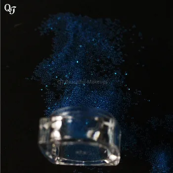 Móda Nail Art Drahokamu&Dekorácie poľský Gél Dievča Dazzing Klinec DIY Tenké Okrúhle Paillette Tipy Mini Kaviárové Perly Gél Blue J01