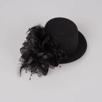Móda nové zmiešané farby pierko fascinator vlasy príslušenstvo svadobné pokrývku hlavy klobúky strany, čierne koktejlové headpieces msj05 6pcs/veľa