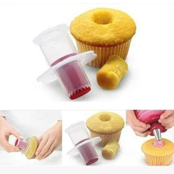 Móda Náhodné Farby New Horúce Sladko Mini Zábavné Cupcake Piest Tortu Core Odstraňovač Dekorácie Auta Nastaviť
