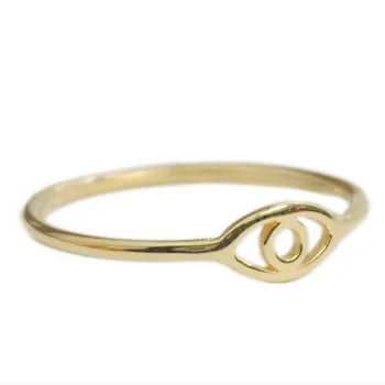 Móda zlým okom prstene Zlato-farebné krúžky pre ženy miešaní farieb, veľkoobchod