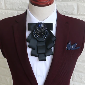 Móda človeka vintage Ženícha najlepších mužov, svadobné kravatu náhrdelník Anglicko Cravat kravata gentleman šperky gotický retro vyhovovali príslušenstvo