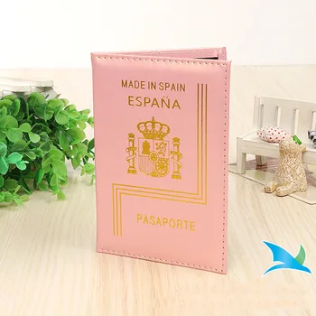 Móda Španielsko Držiteľa Pasu Ženy Mäkké Pu Kožené puzdro pre cestovný Pas, Cestovný Doklad, Organizátor Roztomilý cestovný Pas Protector