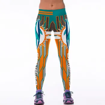 Móda Ženy Športových Leginy Americký Footballs Štýl 3D Vytlačené Leggins Gymnastika Legíny Fitness Nohavice Cvičenie Športové oblečenie