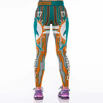 Móda Ženy Športových Leginy Americký Footballs Štýl 3D Vytlačené Leggins Gymnastika Legíny Fitness Nohavice Cvičenie Športové oblečenie