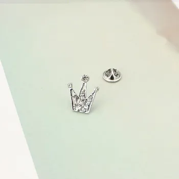 Módne Luxusné Drahokamu Mini malé Cisárskej Koruny manžetové gombíky kórejský retro vyhovovali golier košele golier Crystal manžetové gombíky kolíky