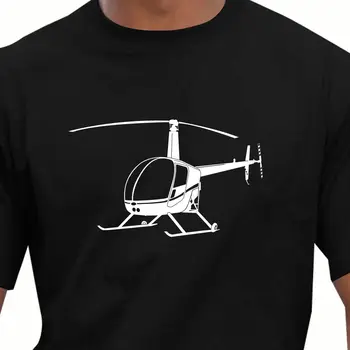 Módne Pánske Tričko Mužov Lete Bežné Aeroclassic Robinson R22 Vrtuľník Inšpiroval Košele, Topy Tees Vytlačené Mužov Tričko