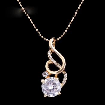 Módne Svadobné CZ Kryštálmi Šperky Sady pre Ženy valentines day darček Strany Náhrdelníky Náušnice Indickej Afriky Korálky Šperky Sady