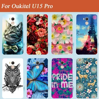 Módne Vzory, krásne kvety, zvieratá a Veže DIY Farebné puzdro Pre Oukitel U15 Pro Telefón Prípade Oukitel U15 Pro