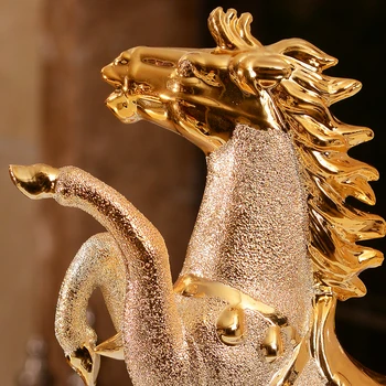 Módne Zlato Lietajúci Kôň Keramického Remesla Vybavenie Výrobkov Creative pozlátené veľmi temperamentný Kôň