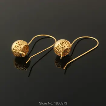Módne Šperky Duté Earrings18k Zlatá Farba Tvar Gule Čapu Náušnice Šperky Pre Ženy, Zásnubný Dar