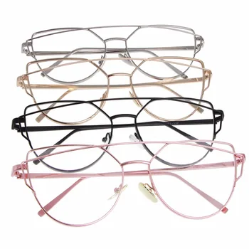 Módne Športové Okuliare Okuliare Dioptrické Okuliare Kovové Full Frame Rim Okuliare Nové Gold/ Silver/ Black/ Pink