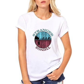 Módny Americký TELEVÍZNY Zvláštnejšie Veci T Shirt ženy Funny T-shirt Novinkou v Pohode Topy ženy Krátke Rukáv Tričko