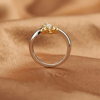 Módny Dizajn Elegantný Luxus, Šarm, Crystal Zirkón Svadobný Prsteň Zásnubný Svadobné 925 Sterling Silver Šperky Prstene Pre Ženy