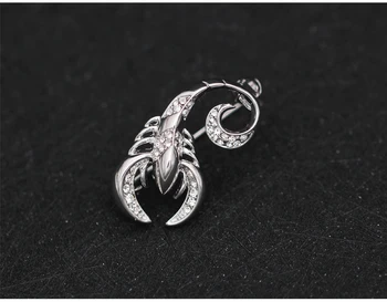 Módny dizajn golier košele vyhovovali pin brošňa kovové scorpion kúzlo prispôsobené príslušenstvo šperky