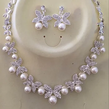 Módny dizajn Kolo krku perlový náhrdelník nevesta svadobné Svadobné šaty náhrdelník Odevné Doplnky, Módne šperky