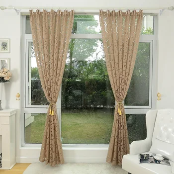 Módny štýl žakárové okno ošetrenie cortinas luxusné moderné záclony na obývacia izba