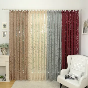Módny štýl žakárové okno ošetrenie cortinas luxusné moderné záclony na obývacia izba