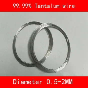 Na 99,99% Tantal drôtu s priemerom 0,2 mm 0,5 mm 0.8 mm 1 mm dĺžka 1000mm Ta kovové line