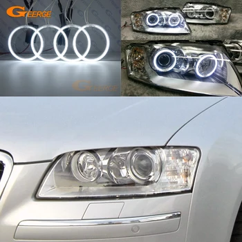 Na Audi A8 S8 2004 2005 2006 2007 2008 2009 svetlometu Vynikajúce Ultra jasné osvetlenie CCFL Angel Eyes auta halo krúžky