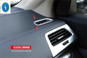 Na Honda CRV CR-V ROKU 2013 - 2016 ABS Hornej Prednej Vnútri klimatizácia AC Prieduch Zásuvky Dekorácie Pásy Kryt Trim 2 Ks