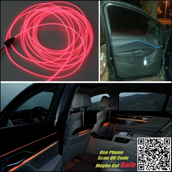 Na Hummer H2 2002-2009 Interiéru Vozidla Okolitého Svetla Panel osvetlenie Pre Auto Vnútri Pohode Pásy Svetla, Optické Vlákna Band