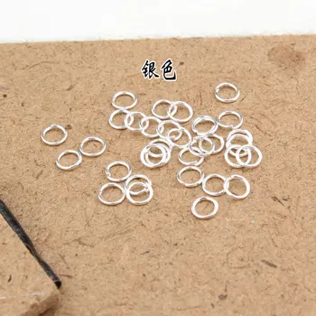 Na jemných jeden krúžok pripojenie prsteň kruhu otvorenie krúžku obruče DIY príslušenstvo náhrdelník náramok prívesok prackou materiál