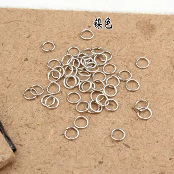 Na jemných jeden krúžok pripojenie prsteň kruhu otvorenie krúžku obruče DIY príslušenstvo náhrdelník náramok prívesok prackou materiál