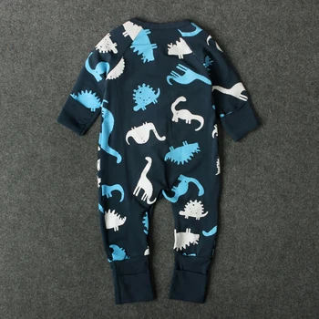 Na Jeseň Roku 2017 Módne Oblečenie Baby Chlapci Dinosaura Tlač Dlhý Rukáv Oblečenie Kombinézach Bavlna Dieťa Remienky 1-4 Rokov Značky