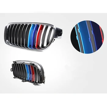 Na rok 2013 až 2017 BMW Radu 3 F30 F31 F35 3D MotorSport Prednej Mriežky, Trim Pásy Gril Kryt Dekorácie, Nálepky