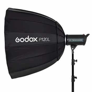 Na Sklade Godox Prenosné P120L 120 CM Hlboké Parabolic Softbox Bowens Mount Štúdiový Blesk Speedlite Reflektor Photo Studio Softbox