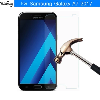 Na Sklo Samsung Galaxy A7 2017 Tvrdeného Skla Pre Samsung Galaxy A7 2017 Screen Protector Samsung A7 2017 Film Wolfsay
