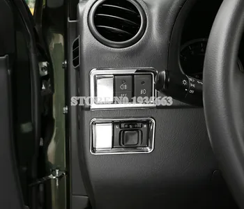 Na Suzuki Jimny ABS Chrome Hmlové Svetlo & Spätné Zrkadlo Spínač Kryt rokov 2007-4pcs