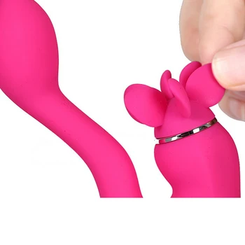 Nabíjanie pomocou pripojenia USB Výkonný G-bod Duálny Vibrátor Mäkké Klitorisu veľké Stimuláciu Pošvových Masér Sexuálne Hračky pre ženy,Sex, Erotická Hračka O3