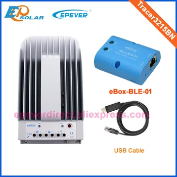 Nabíjačka regulátor solárneho systému Tracer 3215BN USB kábel+snímač teploty funkcia bluetooth eBLE-BOX-01 30a 30amp
