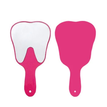 Najlepšie 1PC Užitočné Roztomilý Ruky Zrkadlo Zub Tvarované Plastové Rukoväte Ústne Zuby Starostlivosti, Nerozbitný Pacienta Zubné Zrkadlo Nástroj Pre Zubár