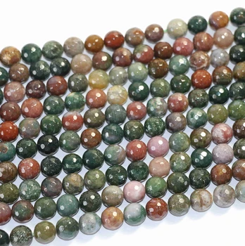 Najlepšie predaj Indickej agat prírodného kameňa carnelian onyx 4 mm 6 mm 8 mm 10 mm 12 mm 14 mm kameň tvárou kolo voľné korálky diy šperky A08