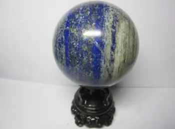 NAJLEPŠIE!!! TOP!!! 625g PRÍRODNÉ Lapis Lazuli crystal oblasti loptu uzdravenie +STOJAN