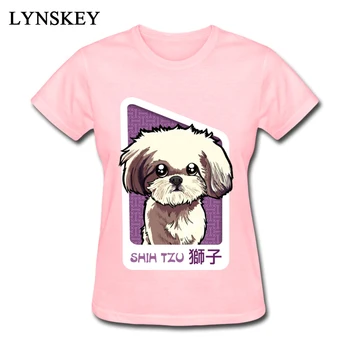 Najlepší Narodeninový Darček Shih Tzu Dog T Shirt Roztomilý Dievča Grafickej Anime T-Shirts Organickej Bavlny Kawaii Dog T Shirt Pre Ženy 2018