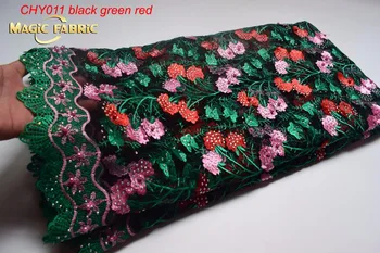 Najnovšie Dizajn Afriky Tylu Čipky Textílie Kvalitné Vyšívané Afriky Francúzskej Čipky Tkaniny Pre Šitie Krása Ženy DressCHY0011
