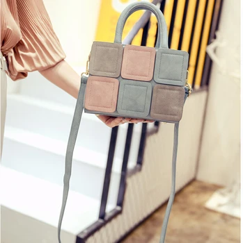 Najnovšie dizajn dámske letné malá kabelka farba blok módne kabelky bežné ramenný messenger taška candy farby y-5698