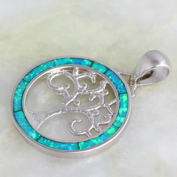Najnovšie Dizajn Rastlín Prívesky Green Opal 925 Silver Vyplnené Dámske prívesok Módne Šperky fow ženy P275