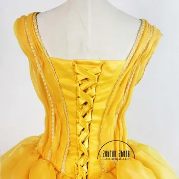 Najnovšie Kráska A Zviera Belle Princezná Žltá Cosplay Kostým Módne Oblečenie Pre Dospelých, Ženy, Dievčatá